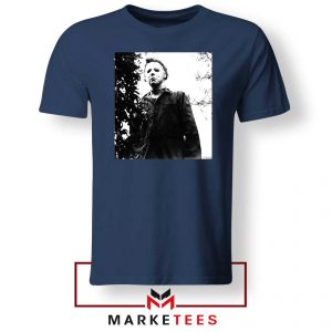 Michael Myers Photo Halloween Navy Tee