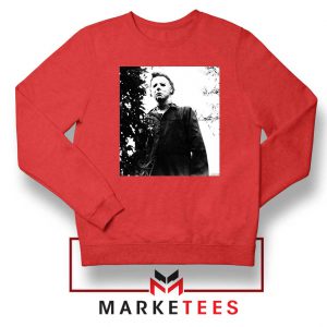 Michael Myers Photo Halloween Red Sweater
