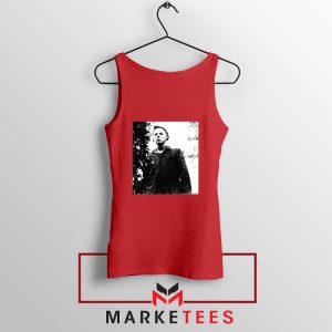 Michael Myers Photo Halloween Red Tank Top