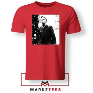 Michael Myers Photo Halloween Red Tee