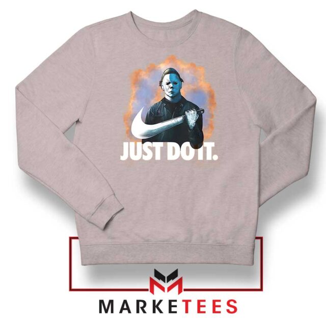 Michael Myers Just Do It Parody Swoosh Machete Horror T-Shirt