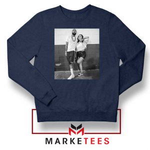 Nipsey and Lauren V Day Navy Blue Sweater