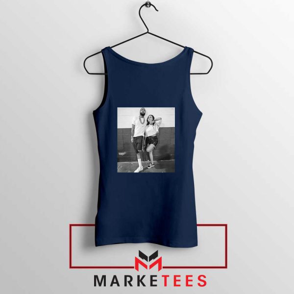 Nipsey and Lauren V Day Navy Blue Tank Top