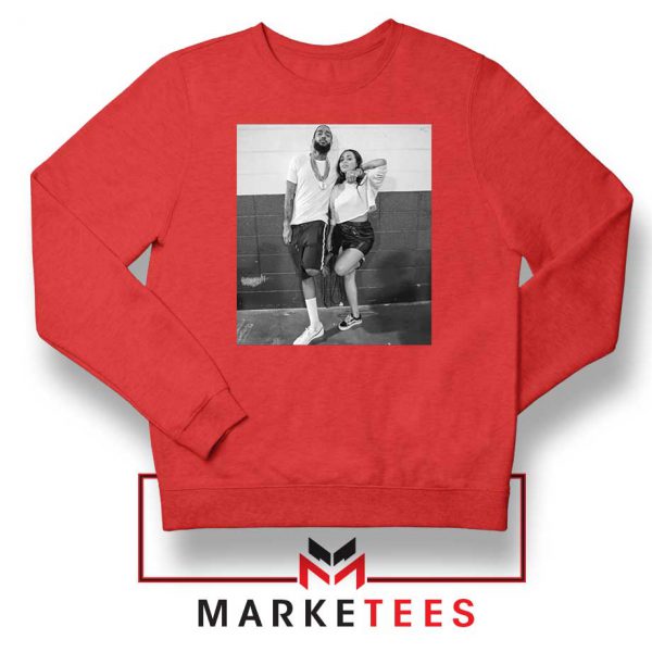 Nipsey and Lauren V Day Red Sweater