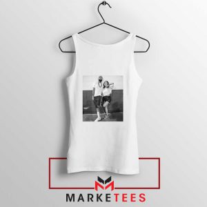 Nipsey and Lauren V Day White Tank Top