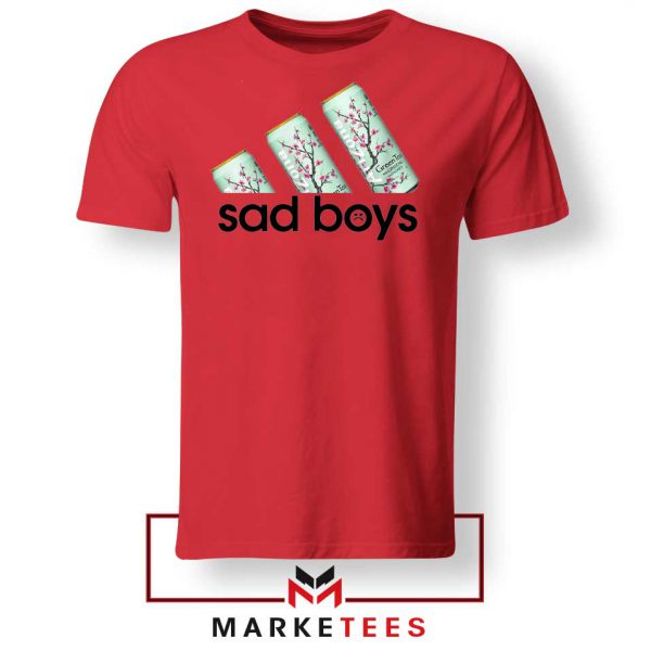 Sad Boys Yung Lean Logo Parody Red Tshirt