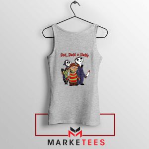 Slasher Movies Character Parody Sport Grey Tank Top