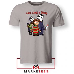 Slasher Movies Character Parody Sport Grey Tshirt