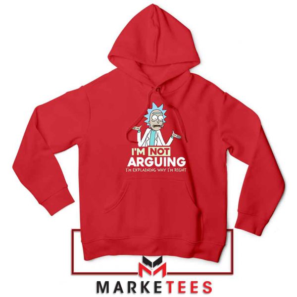 Slogan Rick And Morty Red Hoodie