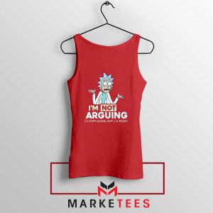 Slogan Rick And Morty Red Tank Top