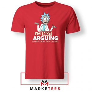 Slogan Rick And Morty Red Tee