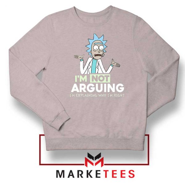 Slogan Rick And Morty Sport Grey Sweatshirt