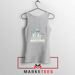 Slogan Rick And Morty Sport Grey Tank Top