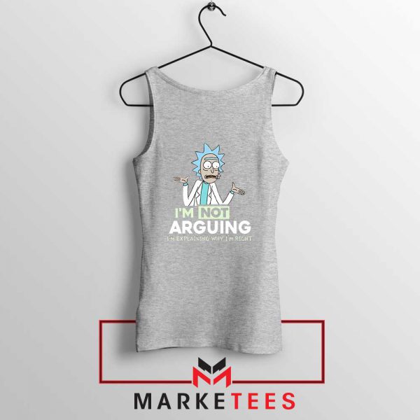 Slogan Rick And Morty Sport Grey Tank Top