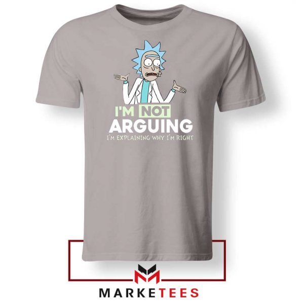 Slogan Rick And Morty Sport Grey Tee