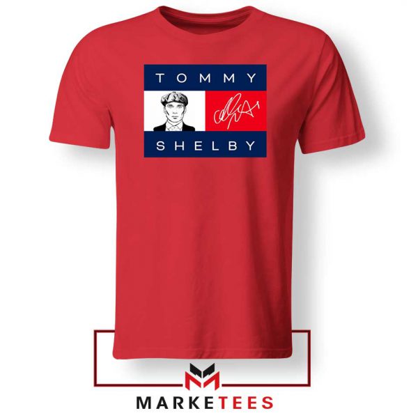 Tommy Shelby Tshirt Red Design