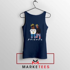 Tupac Biggie Friends Champion Navy Blue Tank Top