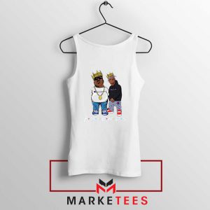 Tupac Biggie Friends Champion White Tank Top