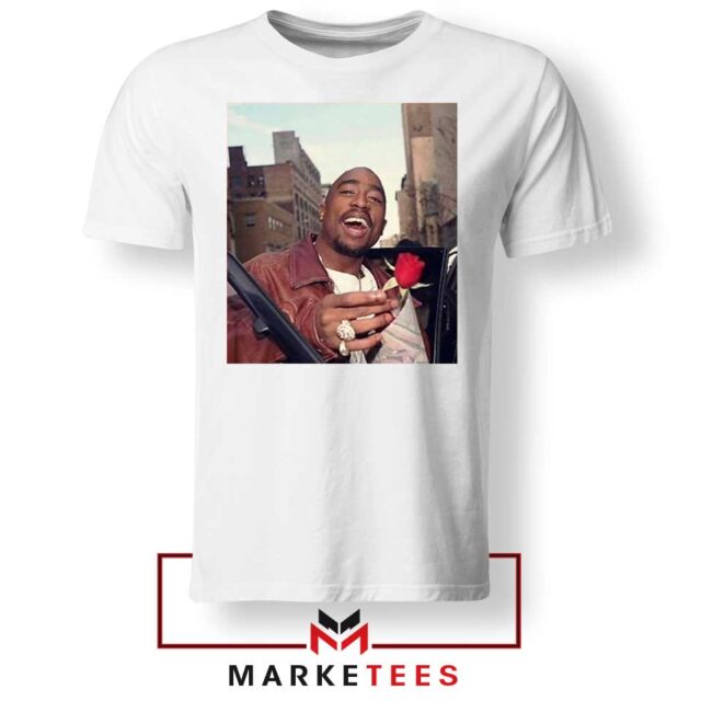 Tupac With a Rose T-Shirt