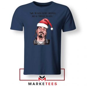 Snoop Doggs of Christmas Navy Blue Tshirt