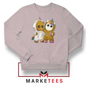 Baby Groot Unicorn Sport Grey Sweater