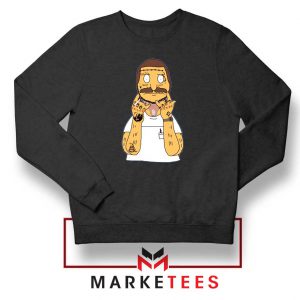 Bobs Burgers Post Malone Black Sweater