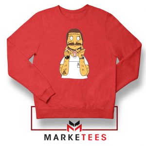 Bobs Burgers Post Malone Red Sweater