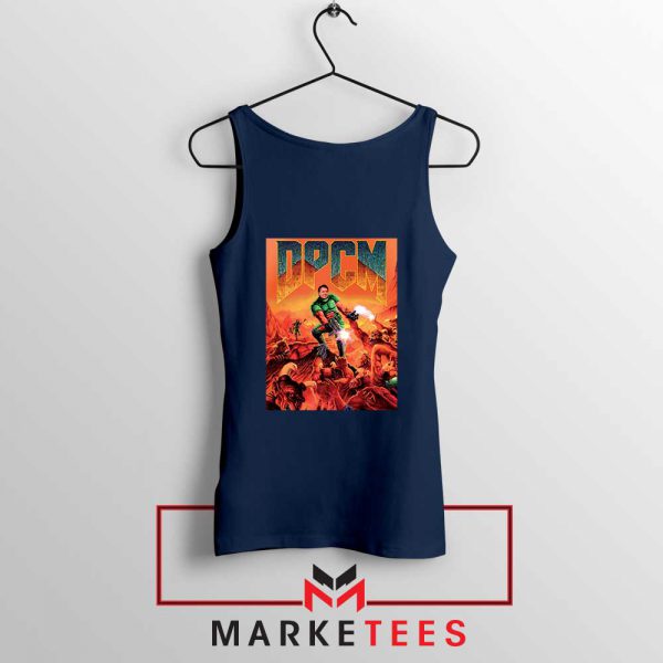 DPCM Doom Eternal Navy Blue Tank Top