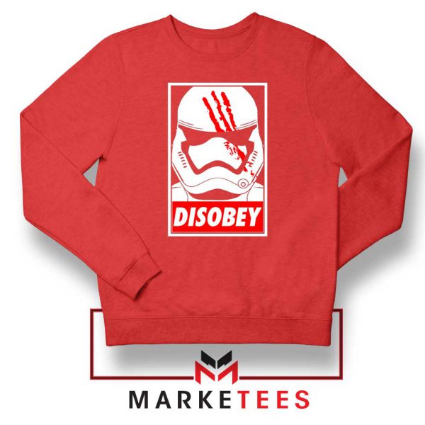Disobey Stormtrooper Red Sweater