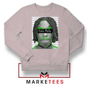 Free YNW Melly Rapper Sport Grey Sweater