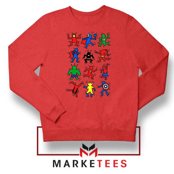 Haring Super Hero Squad Red Sweatshirt