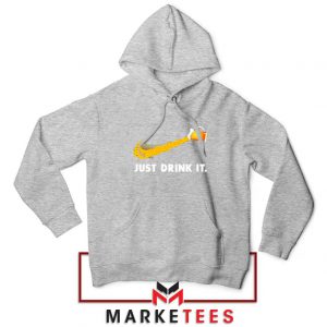 Just Drink It Logo Parody Sport Grey Jacket