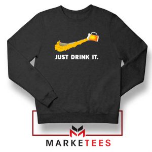 Just Drink It Logo Parody Sweater