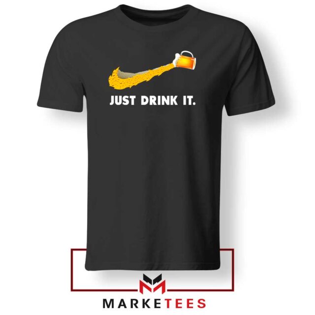 Just Drink It Logo Parody T-Shirt