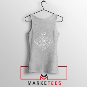 Minimal Thrones Character Sport Grey Tank Top