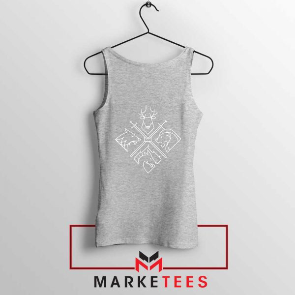 Minimal Thrones Character Sport Grey Tank Top