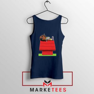 Snoop Dogg Snoopy House Navy Blue Tank Top