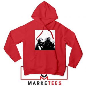 Tupac And Marilyn Monroe Red Hoodie