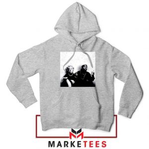 Tupac And Marilyn Monroe Sport Grey Hoodie