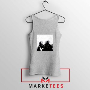 Tupac And Marilyn Monroe Sport Grey Tank Top