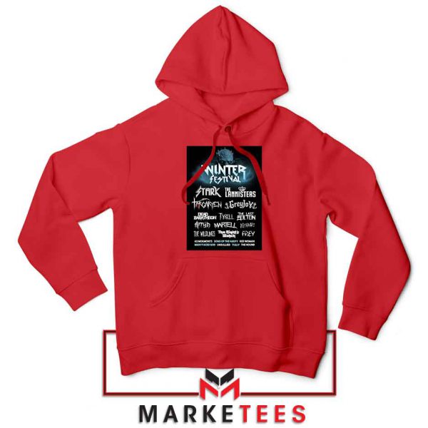 Winter Festival Graphic Red Hoodie