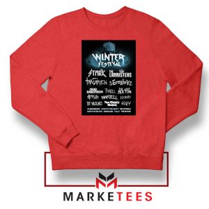 Winter Festival Graphic Red Sweatshirt