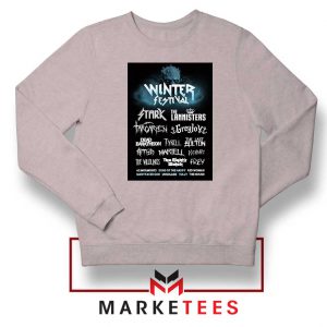 Winter Festival Graphic Sport Grey Sweatshirt