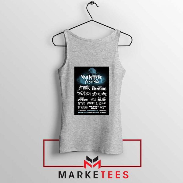 Winter Festival Graphic Sport Grey Tank Top