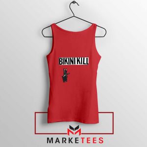 Bikini Kill Rock Finger Red Tank Top