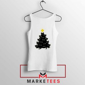 Black Cat Meowy Tree Tank Top