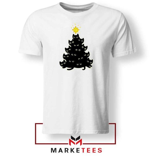 Black Cat Meowy Tree T-Shirt