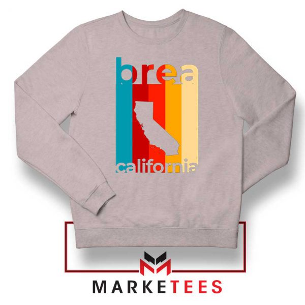 Brea California Retro Sport Grey Sweater