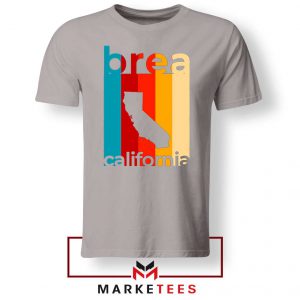 Brea California Retro Sport Grey Tee