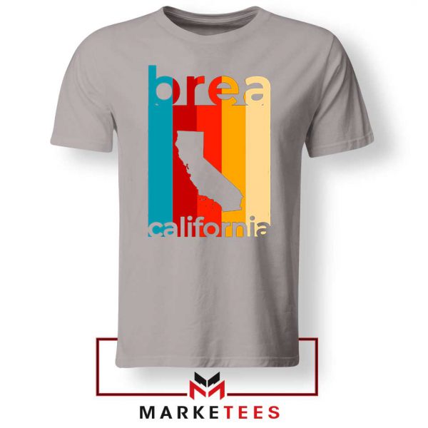 Brea California Retro Sport Grey Tee